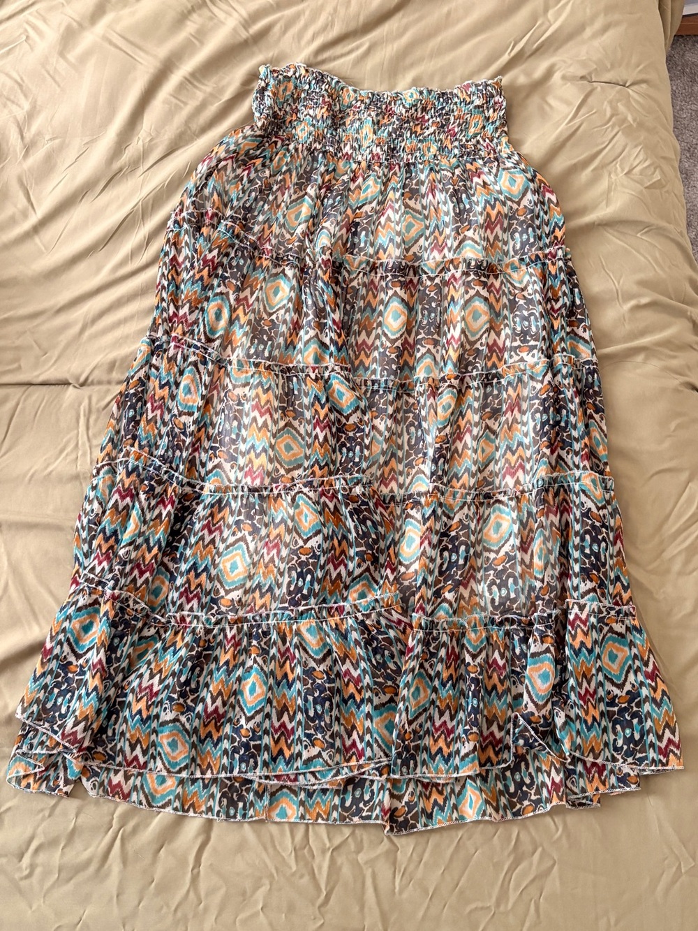 Bohemian Printed Charity KC Maxi Skirt